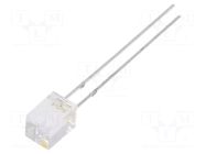 LED; white warm; rectangular; 5x5x7mm; 750÷1120mcd; 140°; 20mA OPTOSUPPLY