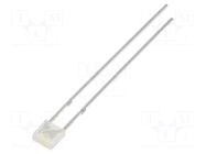 LED; white warm; rectangular; 3.5x3.5x1.3mm; 330÷500mcd; 100° OPTOSUPPLY