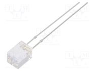 LED; rectangular; 5x5x7mm; orange; 750÷1000mcd; 140°; Front: flat OPTOSUPPLY