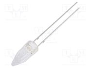 LED; 5mm; red; 500÷750mcd; 100°; Front: Rocket; 12VDC; No.of term: 2 OPTOSUPPLY