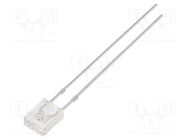 LED; rectangular; 2x4x5mm; red; 750÷1120mcd; 100°; Front: flat; 20mA OPTOSUPPLY