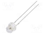 LED; 4.85mm; red; 750÷1120mcd; Front: Diamond; 12V; Pitch: 2.54mm OPTOSUPPLY