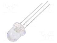 LED; red/green; 8mm; 30°; Front: convex; 2.1÷2.6/3.1÷3.6VDC; round OPTOSUPPLY