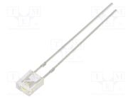 LED; rectangular; 2x4x5mm; white cold; 1560÷2180mcd; 100°; 20mA OPTOSUPPLY