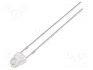 LED; 3mm; yellow; 500mcd; 100°; Front: convex; 2.1VDC; No.of term: 2 OPTOSUPPLY