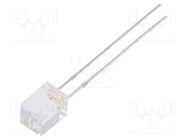 LED; rectangular; 5x5x7mm; yellow; 750÷1000mcd; 140°; Front: flat OPTOSUPPLY