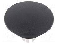 Actuator lens; 22mm; 61; black; plastic; Face dim: Ø32mm EAO
