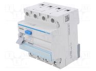 RCD breaker; Inom: 63A; Ires: 30mA; Max surge current: 250A; IP20 HAGER