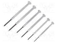 Kit: screwdrivers; precision; Phillips,slot; 6pcs. AVIT