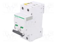 Circuit breaker; 400VAC; Inom: 6A; Poles: 2; for DIN rail mounting SCHNEIDER ELECTRIC