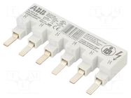 Busbar; 16mm2; Poles: 2; 480VAC; Inom: 80A; No.of mod: 6 ABB