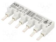 Busbar; 16mm2; Poles: 3; 480VAC; Inom: 80A; No.of mod: 6 ABB