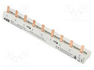 Busbar; 10mm2; Poles: 3; 690VAC; 690VDC; Inom: 63A; No.of mod: 9 ABB