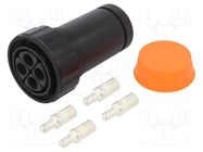 Connector: circular; plug; male; PIN: 4; Buccaneer 9000; for cable BULGIN