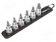 Wrench-set; socket spanner,Torx®; 1/2"; 6pcs. WERA