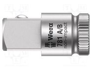 Adapter; 1/4",3/8" square WERA