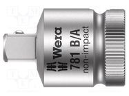 Adapter; 1/4" square,3/8" WERA