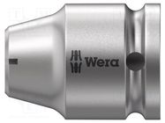 Adapter; Overall len: 35mm; Mounting: 1/2" square,1/4" (C6,3mm) WERA