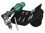 Kit: screwdriver bits; Phillips,Pozidriv®,Torx®; case; 13pcs. WERA