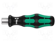 Screwdriver handle; 78mm; Mounting: 1/4" (C6,3mm) WERA