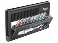 Kit: screwdriver bits; plastic box; 1/4"; 10pcs. WERA