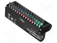 Kit: screwdriver bits; Phillips,Pozidriv®,slot,Torx®; 25mm WERA