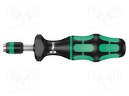 Screwdriver; torque; 155mm; 2.5÷11.5in/lbs WERA