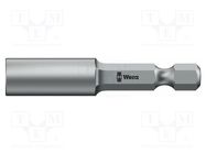 Screwdriver bit; internally screwed; M8; Overall len: 50mm WERA