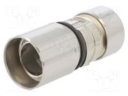 Enclosure: for M23 connectors; for cable; straight; D6; 7÷13.5mm 