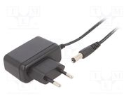 Power supply: switching; mains,plug; 9VDC; 0.55A; 5W; Plug: EU; 78% XP POWER