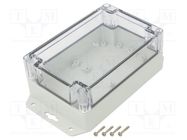 Enclosure: multipurpose; X: 100mm; Y: 150mm; Z: 60mm; ZP; light grey KRADEX