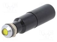 Indicator: LED; prominent; yellow; 230VAC; Ø8mm; IP67; ØLED: 5mm CML INNOVATIVE TECHNOLOGIES