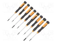 Kit: screwdrivers; precision; slot; 8pcs. BETA