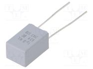 Capacitor: polyester; 1uF; 40VAC; 63VDC; 5mm; ±10%; 6x11x7.2mm; THT VISHAY