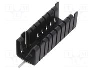 Heatsink: extruded; U; black; L: 47.63mm; W: 14.5mm; H: 13.51mm; 16K/W FISCHER ELEKTRONIK