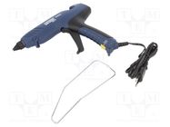 Hot melt glue gun; Ø: 12mm; 100W; 195°C; 3min; 230VAC; Ø: 3mm RAPID