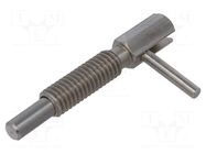 Mount.elem: indexing plungers; stainless steel; 4mm; Thread: M6 ELESA+GANTER