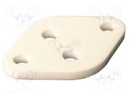 Heat transfer pad: ceramic; TO3; L: 26.3mm; W: 40mm; Thk: 2.9mm 