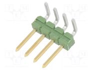 Connector: pin strips; pin header; male; PIN: 4; AMPMODU MOD II TE Connectivity