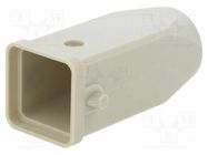 Enclosure: for HDC connectors; C146,heavy|mate; size A3; plastic AMPHENOL