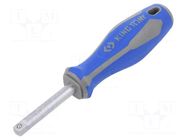 Screwdriver handle; 150mm; Mounting: 1/4" square KING TONY