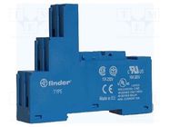 Socket; PIN: 5; 10A; 250VAC; for DIN rail mounting; -40÷70°C; IP20 FINDER