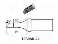 Tip; hoof; 2mm QUICK