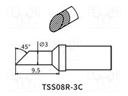 Tip; hoof; 3mm QUICK