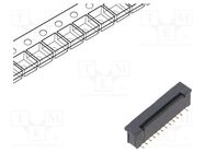 Connector: FFC/FPC; PIN: 20; ZIF; SMT; 50V; 500mA; gold-plated; FCI AMPHENOL COMMUNICATIONS SOLUTIONS