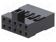 Connector: pin strips; plug; male/female; Mini-PV™; 2.54mm; PIN: 10 AMPHENOL COMMUNICATIONS SOLUTIONS