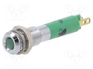 Indicator: LED; superflat; green; 24VDC; Ø6mm; IP40; metal,plastic CML INNOVATIVE TECHNOLOGIES