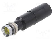 Indicator: LED; recessed; yellow; 230VAC; Ø8mm; IP67; metal,plastic CML INNOVATIVE TECHNOLOGIES