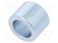 Spacer sleeve; 12mm; cylindrical; steel; zinc; Out.diam: 16mm 