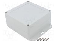 Enclosure: multipurpose; X: 120mm; Y: 120mm; Z: 60mm; ZP; light grey KRADEX